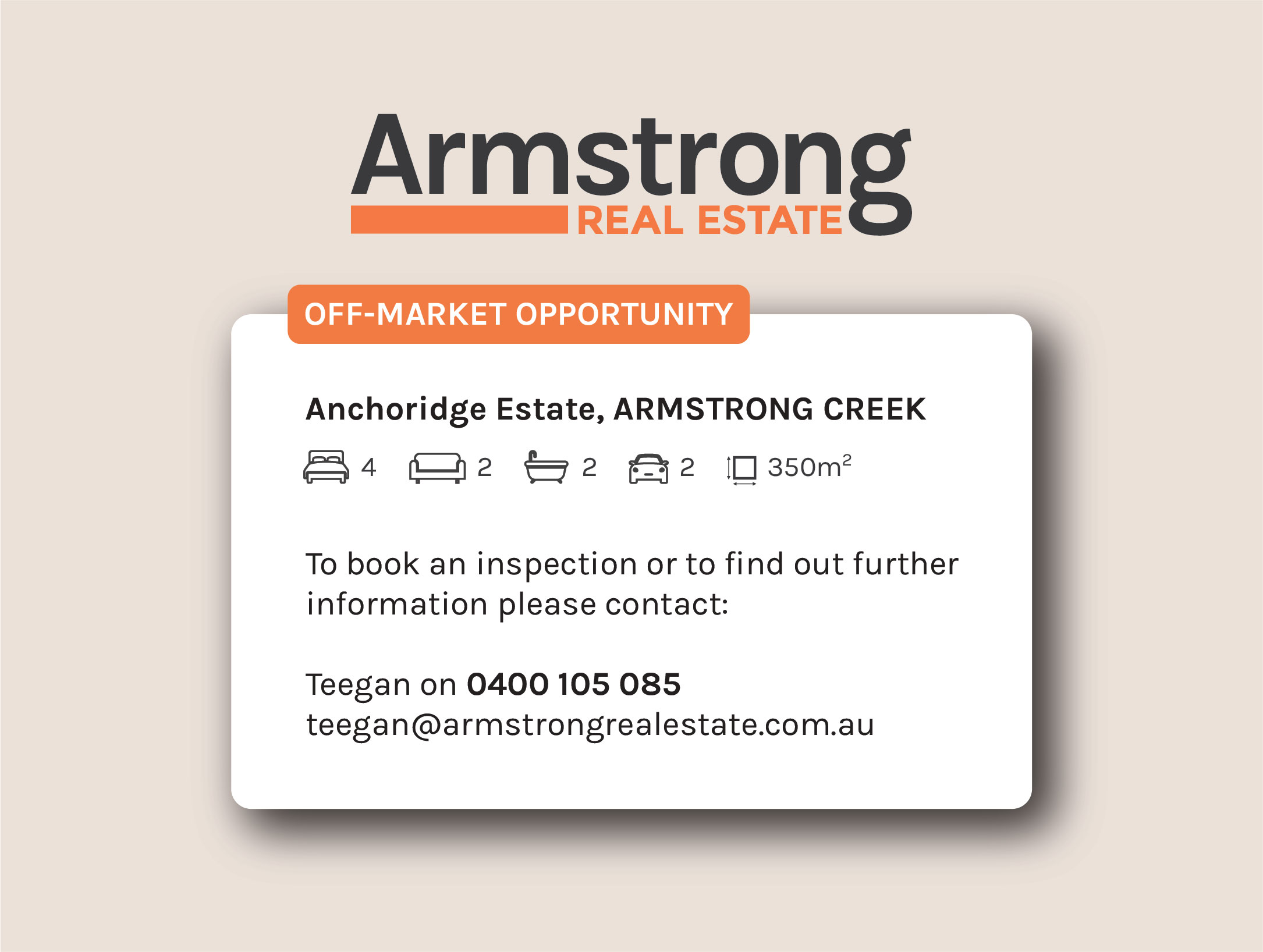 Listing image for 8 Robinson Street, ARMSTRONG CREEK  VIC  3217